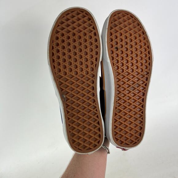 VANS Era Color Block Sneaker Women's 7 Blue Red Fabric Lace-Up Skateboard Shoes - Picture 8 of 12